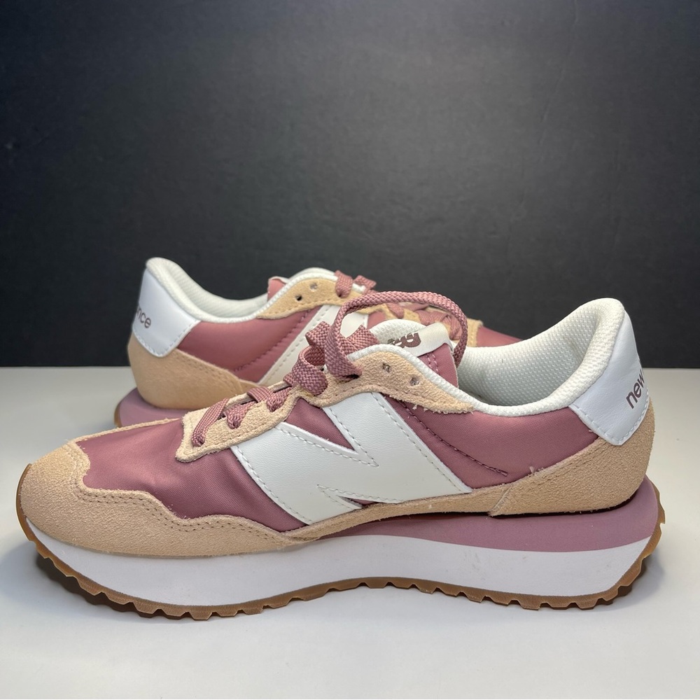 New Balance 237V1 Retro Sneakers Dark WS237PR Vintage Rose/Rosewood Women's 5.5 - Picture 4 of 10